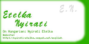 etelka nyirati business card